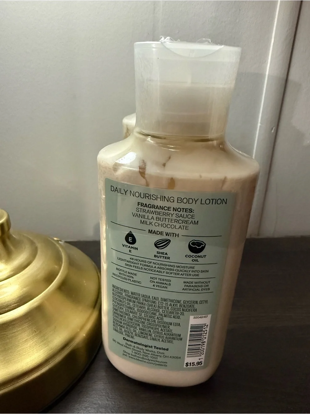Bath & Body Works Neapolitan Ice Cream Body Lotion - Cream & Pink Accents